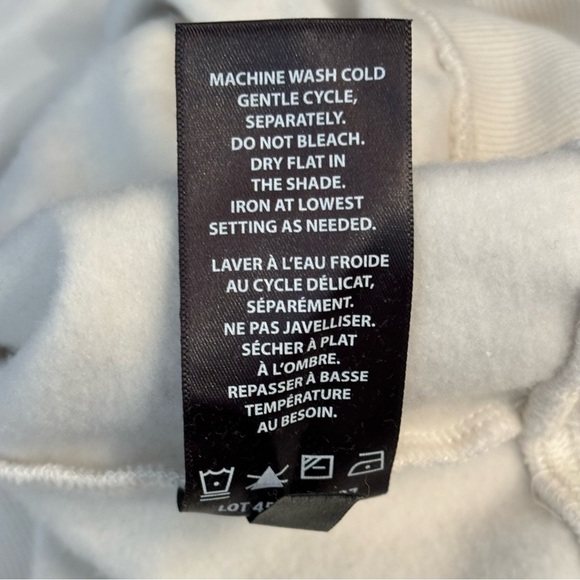 🛍️3/$30 Buffalo David Bitton women’s white hooded pullover sweatshirt size XL - Picture 6 of 7